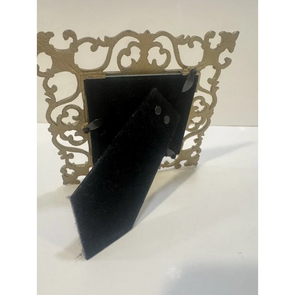 Frame Gold & Blue Sparkle Photo Picture Frame